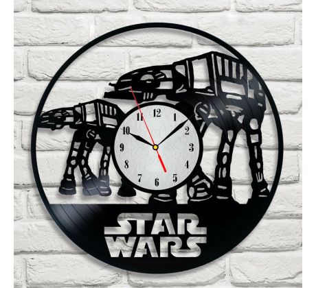 Beling vinylové hodiny AT AT čierne, 5DDQ5632