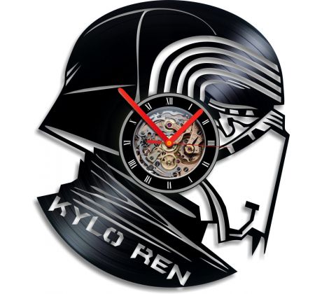 Beling vinylové hodiny Kylo Ren čierne, 77GG9A36Q