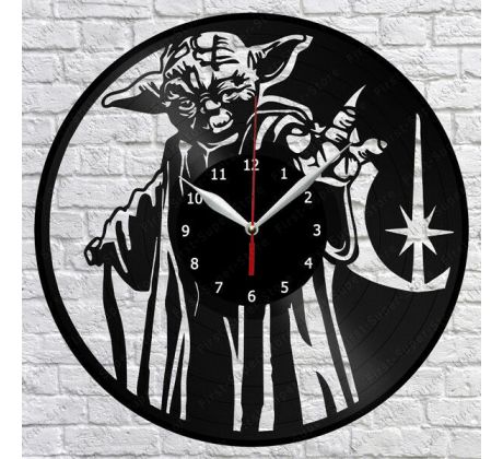 Beling vinylové hodiny Yoda čierne, 59FFDA36Q