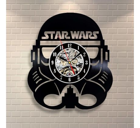 Beling vinylové hodiny Storm trooper čierne, 59A36QQP