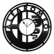 Beling vinylové hodiny Alfa Romeo čierne, 59FFJHQ