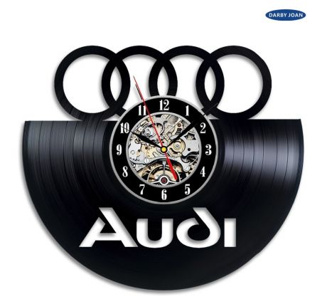 Beling vinylové hodiny Audi čierne, 59FFJHQ5532C