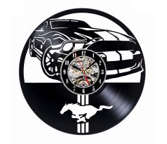Beling vinylové hodiny Mustang čierne, 5DSXQ57L