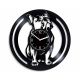 Beling vinylové hodiny Farancúzky bull dog  čierne, GLX52Q9