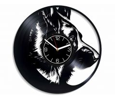 Beling vinylové hodiny Nemecký ovčiak čierne, GLX52Q21