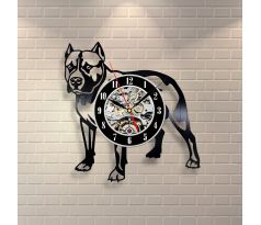 Beling vinylové hodiny Pit bull čierne, GLX52Q71N