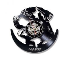 Beling vinylové hodiny Rottweiler čierne, GLX52Q5BN
