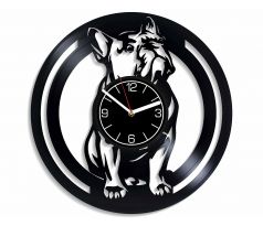 Beling nástenne hodiny Farancúzky bull dog čierne, GLX52Q9