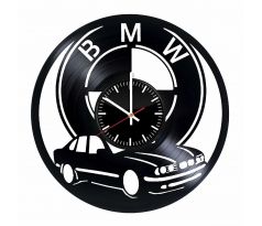 Beling nástenne vinylové hodiny BMW čierne, 59FFJHQ57LSD