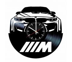 Beling nástenne vinylové hodiny BMW M5 čierne, 59FFJHQ57L