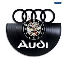 Beling nástenne vinylové hodiny Audi čierne, 59FFJHQ5532C