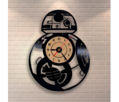 Beling nástenne vinylové hodiny BB8 čierne, 59A36Q55D