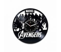 Beling nástenne vinylové hodiny Avengers čierne, 69GDDS