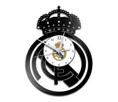 Beling nástenne vinylové hodiny Real Madrid čierne, GQC2D