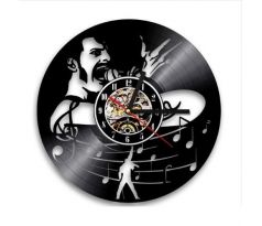 Beling nástenne vinylové hodiny Freddie Mercury čierne, AS785QN