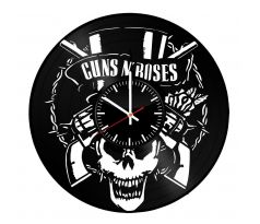 Beling nástenne vinylové hodinky Guns N Roses čierne GF54