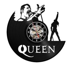 Beling nástenne vinylové hodiny Queen, AS785 čierne 854SD