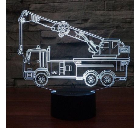 Beling 3D lampa, Nákladný žeriav , 7 farebná HHVCTL5