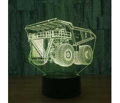 Beling 3D lampa, Bánsky nákladiak catellpilar  , 7 farebná HXXEL5