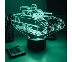 Beling 3D lampa, Tank M2 Bradley IFV , 7 farebná 1PDSWSSA