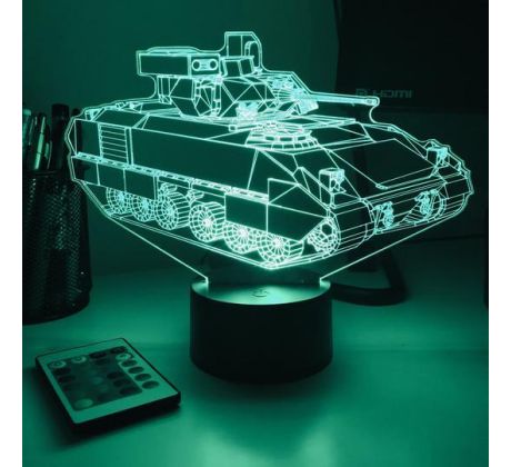 Beling 3D lampa, Tank M2 Bradley IFV , 7 farebná 1PDSWSSA
