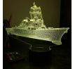 Beling 3D lampa,Bojová loď USN Guided Missile Destroyer, 7 farebná 5L