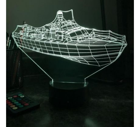 Beling 3D lampa,PT Boat 305 , 7 farebná 5L6SA
