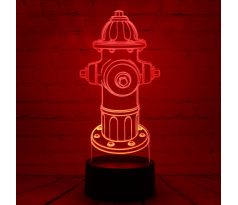 Beling 3D lampa, Hasičský hydrant, 7 farebná HG56W