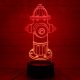 Beling 3D lampa, Hasičský hydrant, 7 farebná HG56W