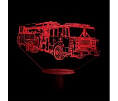 Beling 3D lampa,Hasičské auto 2, 7 farebná HG5Q