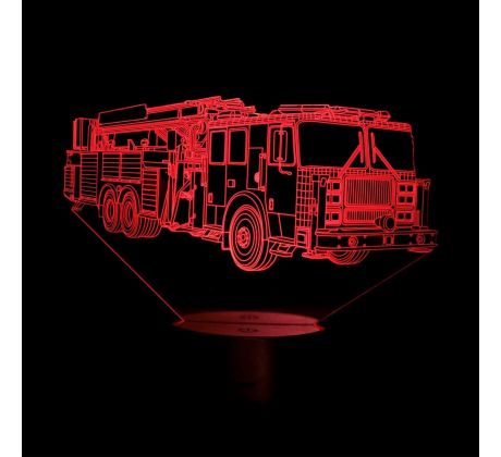 Beling 3D lampa,Hasičské auto 2, 7 farebná HG5Q