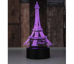 Beling 3D lampa, Eiffelova veža, 7 farebná S93