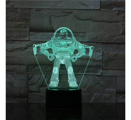 Beling 3D lampa, Buzz Lightyear – Toy Story , 7 Farebná RL8DDWS