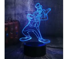 Beling 3D lampa,Goofy, 7 Farebná R55M