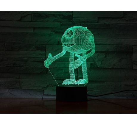 Beling 3D lampa,Monsters Inc 7 Farebná RELO5