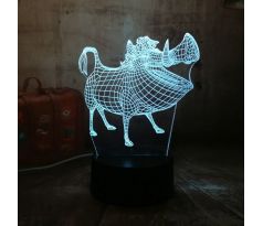 Beling 3D lampa,Pumba 7 Farebná RCVF