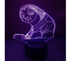 Beling 3D lampa,Sloth – Zootopia 7 Farebná RLLS7
