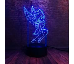 Beling 3D lampa tinkerbell 7 Farebná FD8SSQ