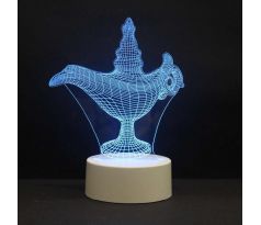 Beling 3D lampa Aladinova lampa, 7 Farebná QSX8F