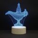 Beling 3D lampa Aladinova lampa, 7 Farebná QSX8F