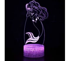 Beling 3D lampa, Ariel – The Little Mermaid , 7 Farebná RL8D