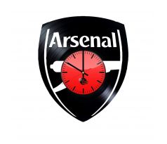 Beling vinylové hodiny Arsenal čierne, GC2D
