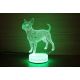 Beling 3D lampa,Čivava 2, 7 farebná QS352SGGF