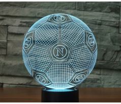 Beling 3D lampa,S.S.C. Napoli lopta, 7 farebná S461