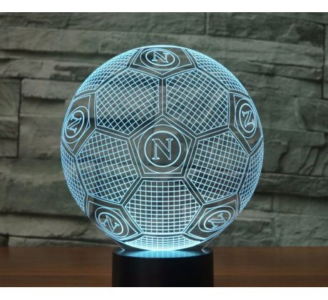 Beling 3D lampa,S.S.C. Napoli lopta, 7 farebná S461