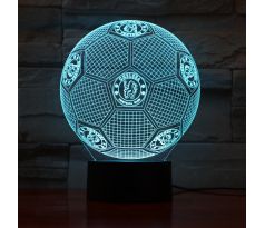 Beling 3D lampa, Lopta  s logom Chelsea, 7 farebná S194