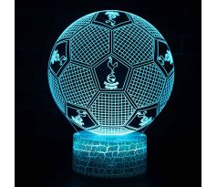 Beling 3D lampa,tottenham lopta, 7 farebná S3DA8DL