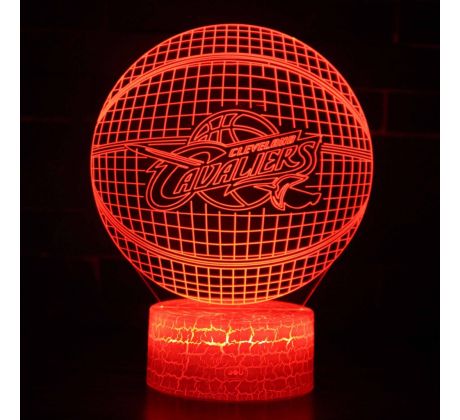 Beling 3D lampa,NBA Cleveland Cavaliers , 16 farebná QX1