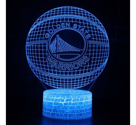 Beling 3D lampa,NBA Golden State Warrirors , 16 farebná QX2