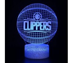 Beling 3D lampa,NBA  L.A. Clippers, 7 farebná QX6
